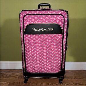 Juicy Couture Luggage 32” inch JC Pink Logo with Spinner Wheels